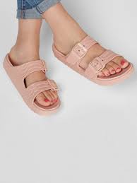 Sandalias Skechers Foamies Rosado para mujer, vista 4