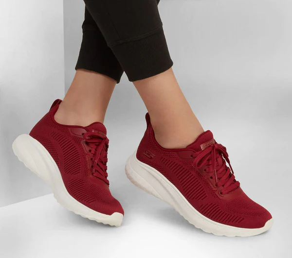 Tenis Skechers BOBS Rojo para mujer, vista 2