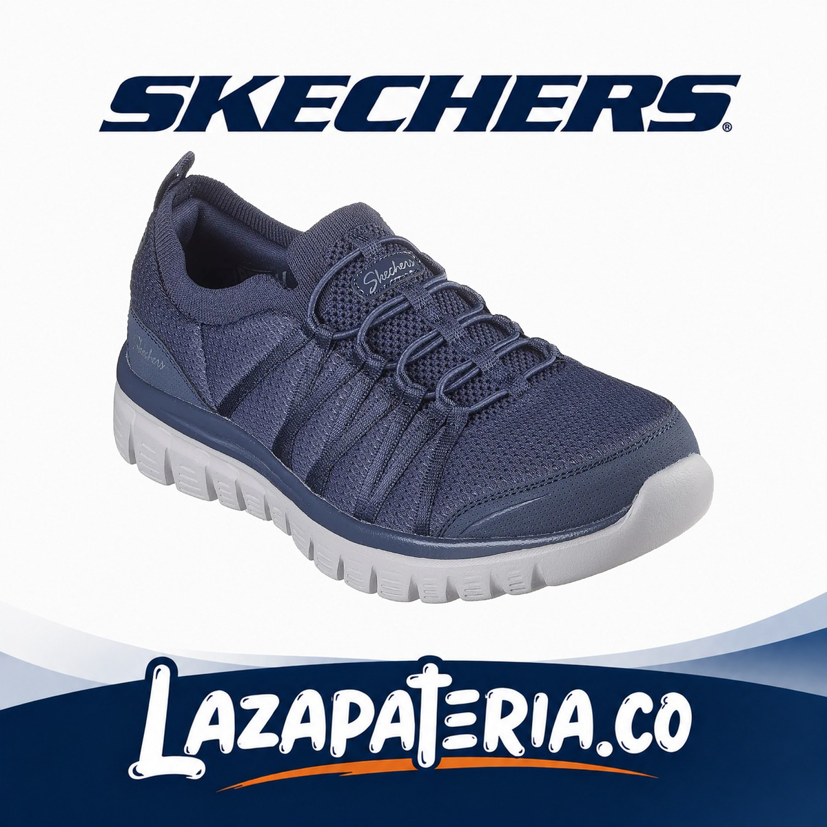 SKECHERS MUJER GRACEFUL AZUL NAVY C10P0692NVY