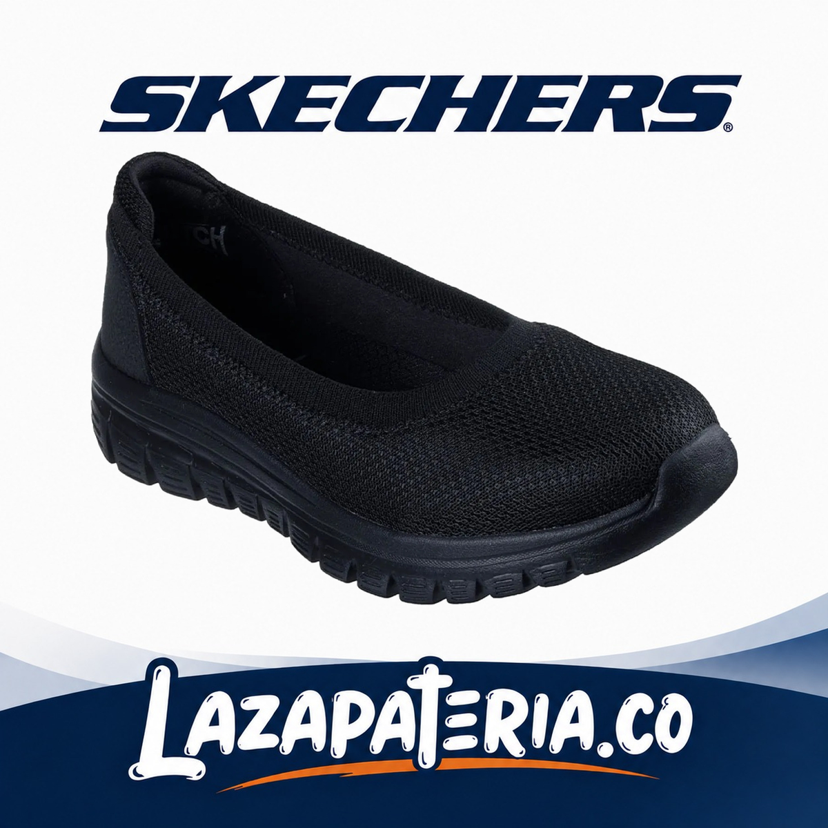 SKECHERS MUJER GRACEFUL NEGRO C10P0696BBK