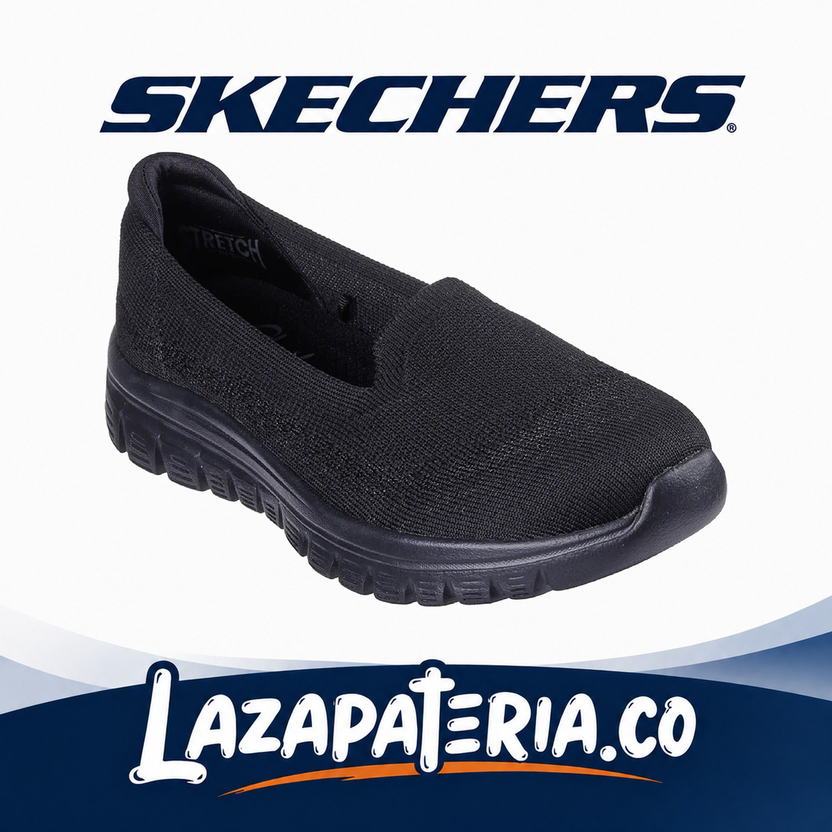 SKECHERS MUJER GRACEFUL NEGRO C10P0697BBK