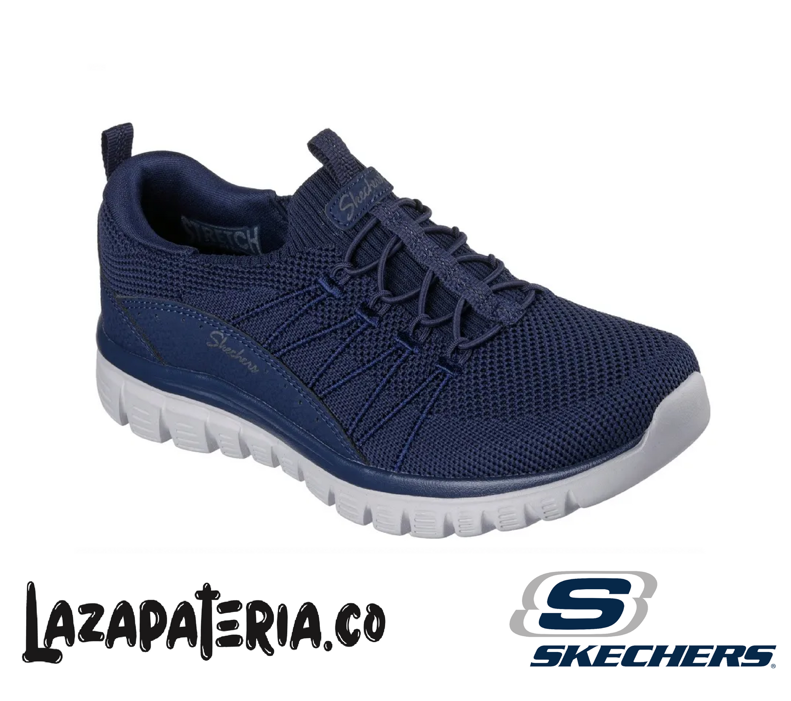 SKECHERS MUJER GRACEFUL AZUL NAVY C10P0702NVY