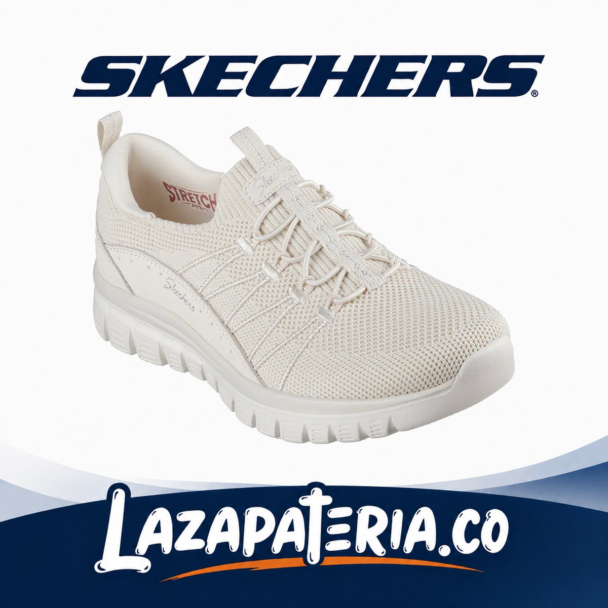 SKECHERS MUJER GRACEFUL BLANCO C10P0702OFWT