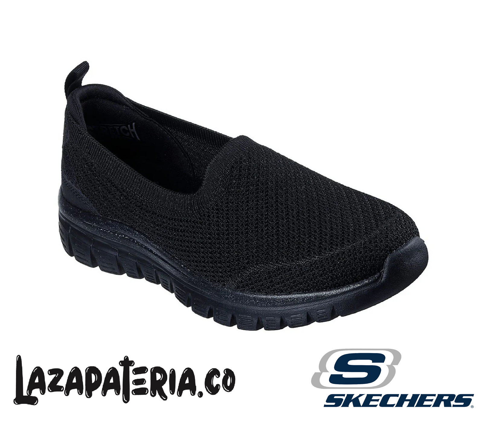 SKECHERS MUJER GRACEFUL NEGRO C10P0739BBK