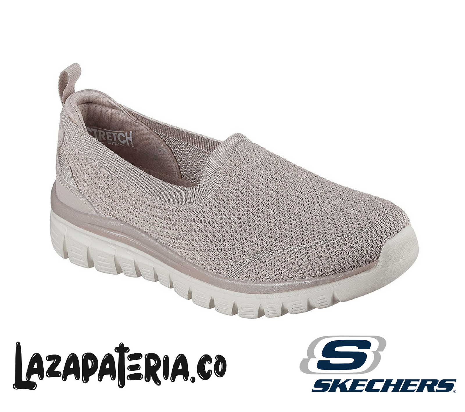 SKECHERS MUJER GRACEFUL BEIGE C10P0739TPE