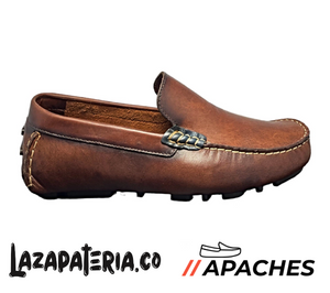 APACHES MOCASÍN HOMBRE CP102 CAFÉ QUEMADO