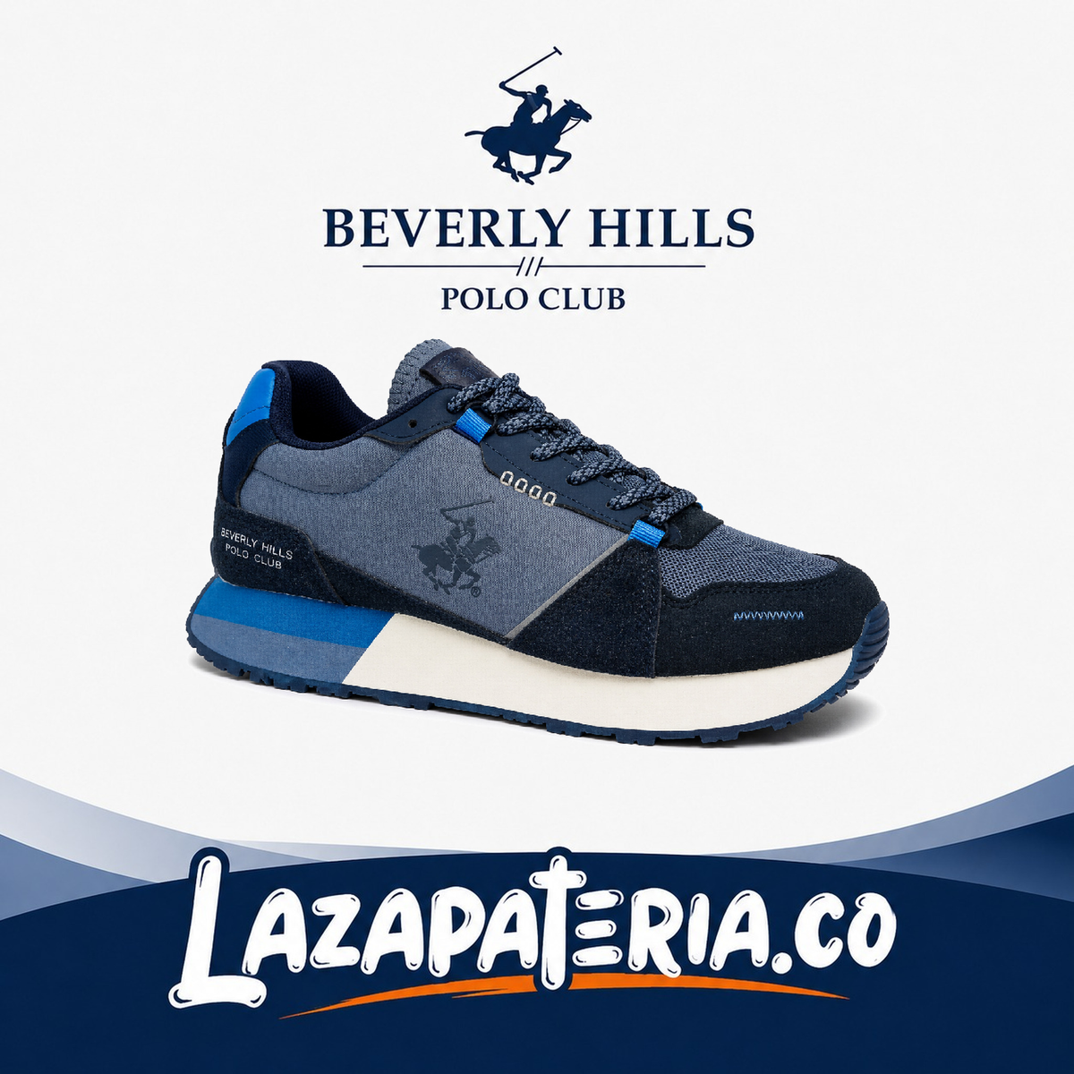 POLO HOMBRE AZUL C10P3476