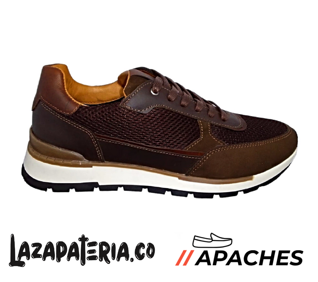 APACHES HOMBRE CP105 CAFÉ X CAFÉ SUELA GOMA