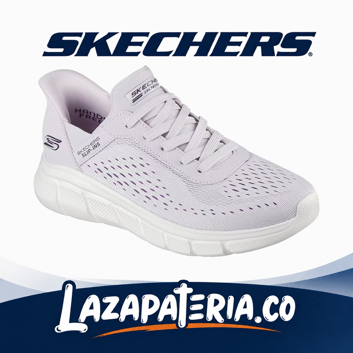 SKECHERS MUJER BOBS B FLEX LILA C11P7303LIL