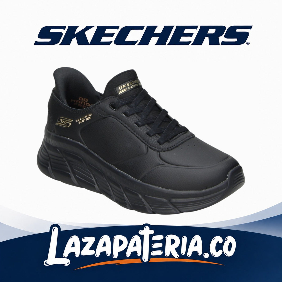 Tenis Skechers Slip-ins BOBS Sport Mujer Negro C11P7394BBK