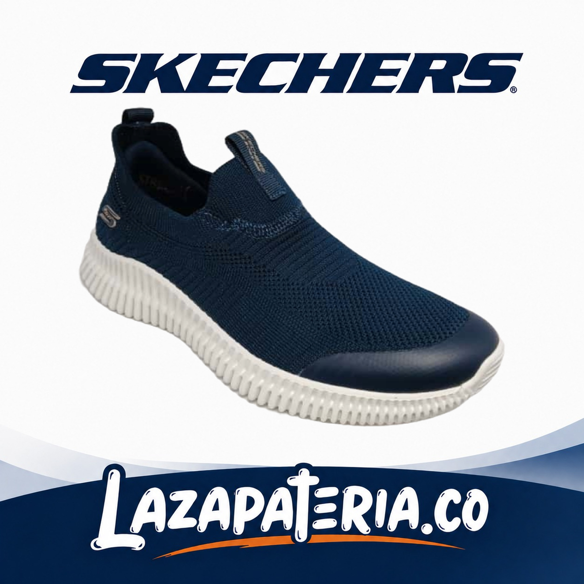 SKECHERS MUJER BOBS GEO LITE AZUL NAVY C11P7414NVY