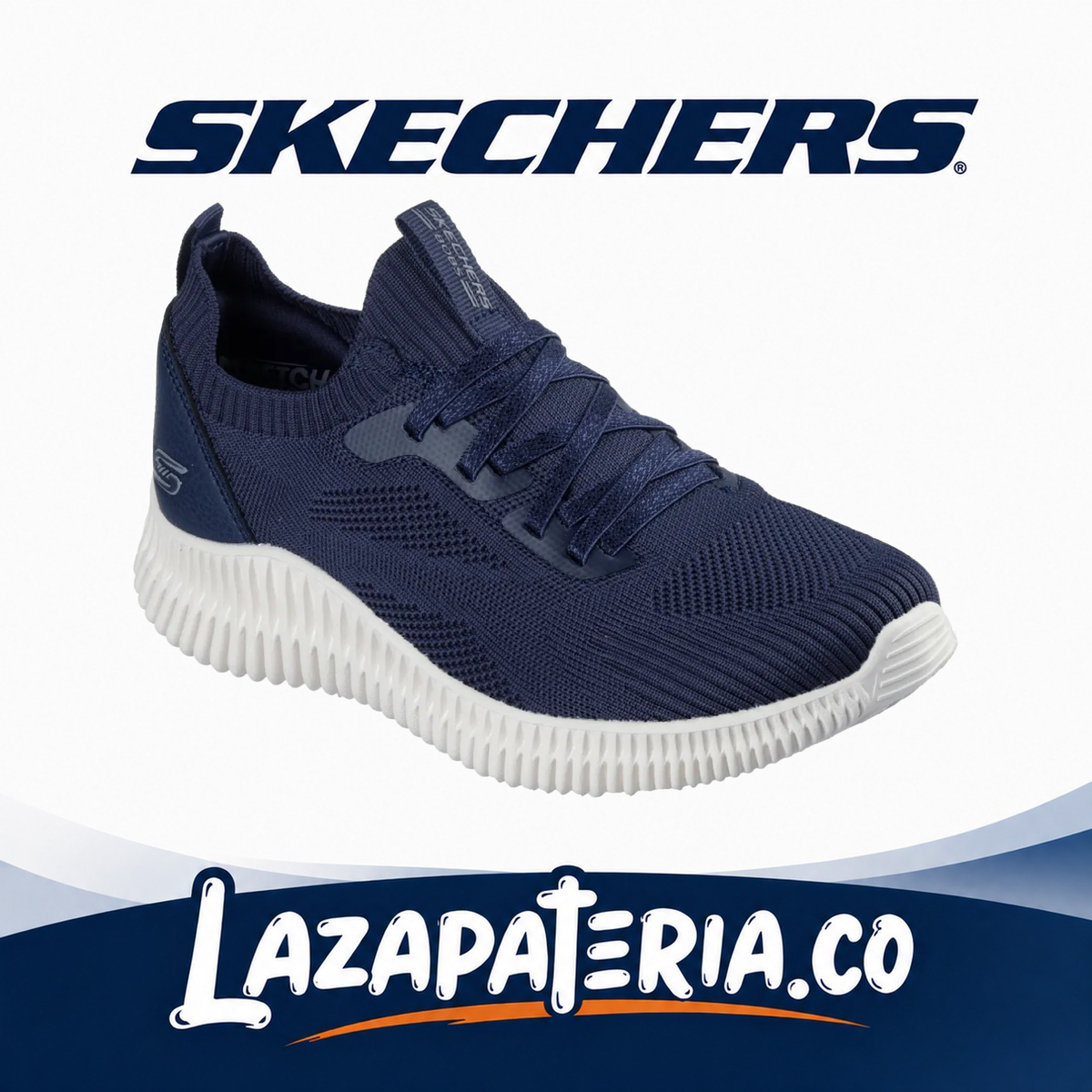 SKECHERS MUJER BOBS GEO LITE AZUL NAVY C11P7427NVY