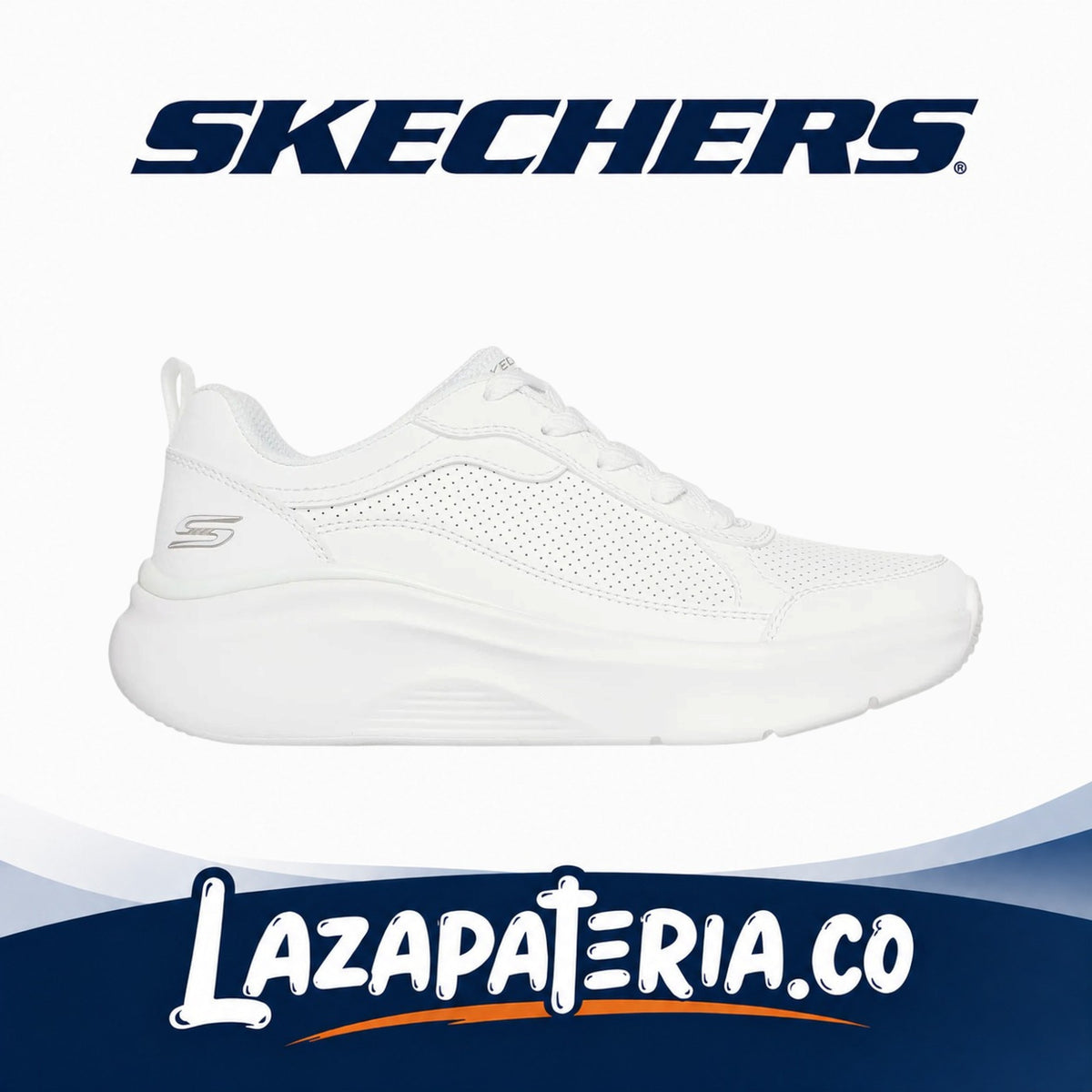 Tenis Skechers BOBS Mujer Blanco C11P7462W