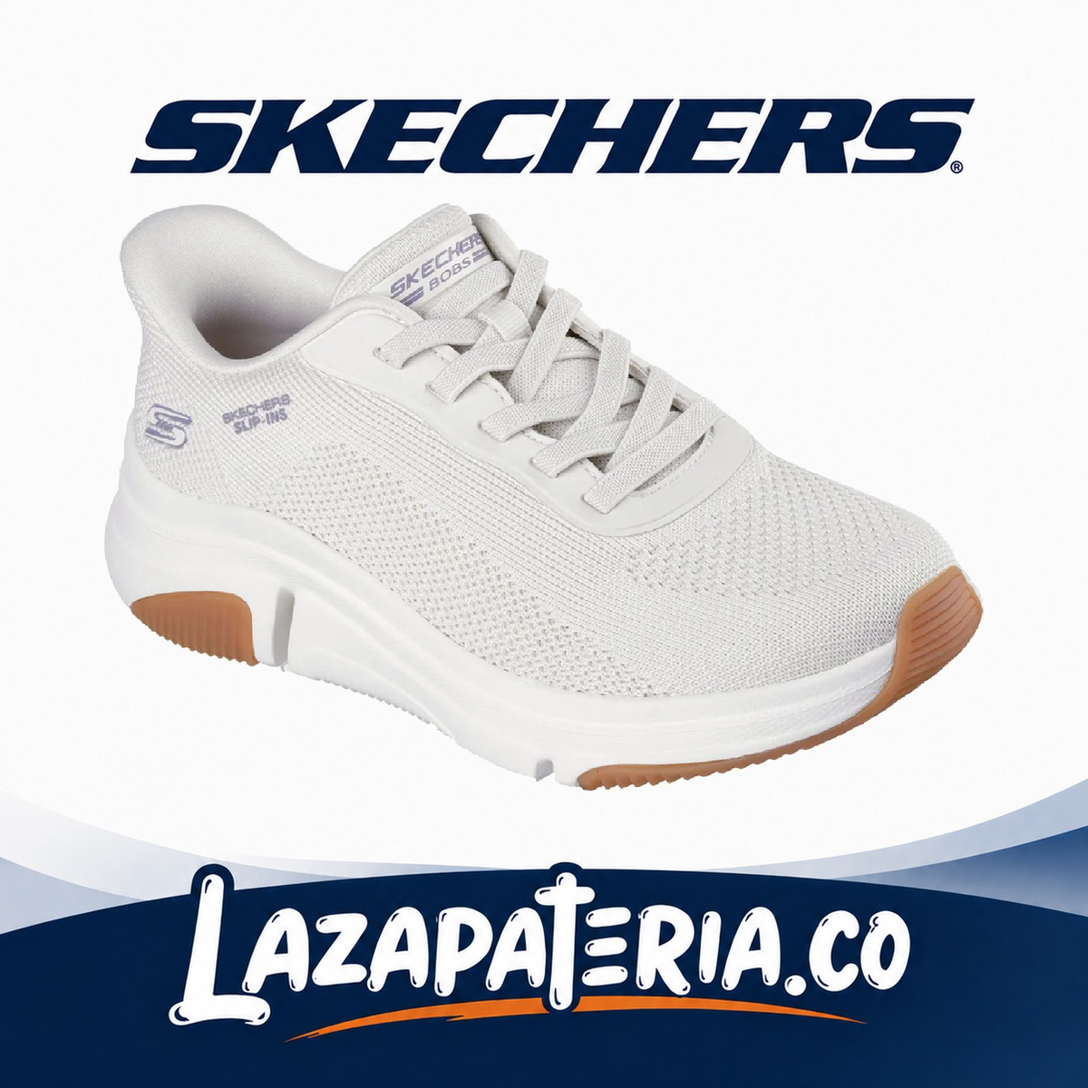 SKECHERS MUJER BOBS SPORT BLANCO C11P7587OFWT