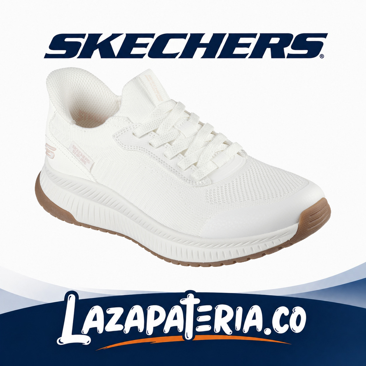 SKECHERS MUJER BOBS SPORT BLANCO C11P7623OFWT