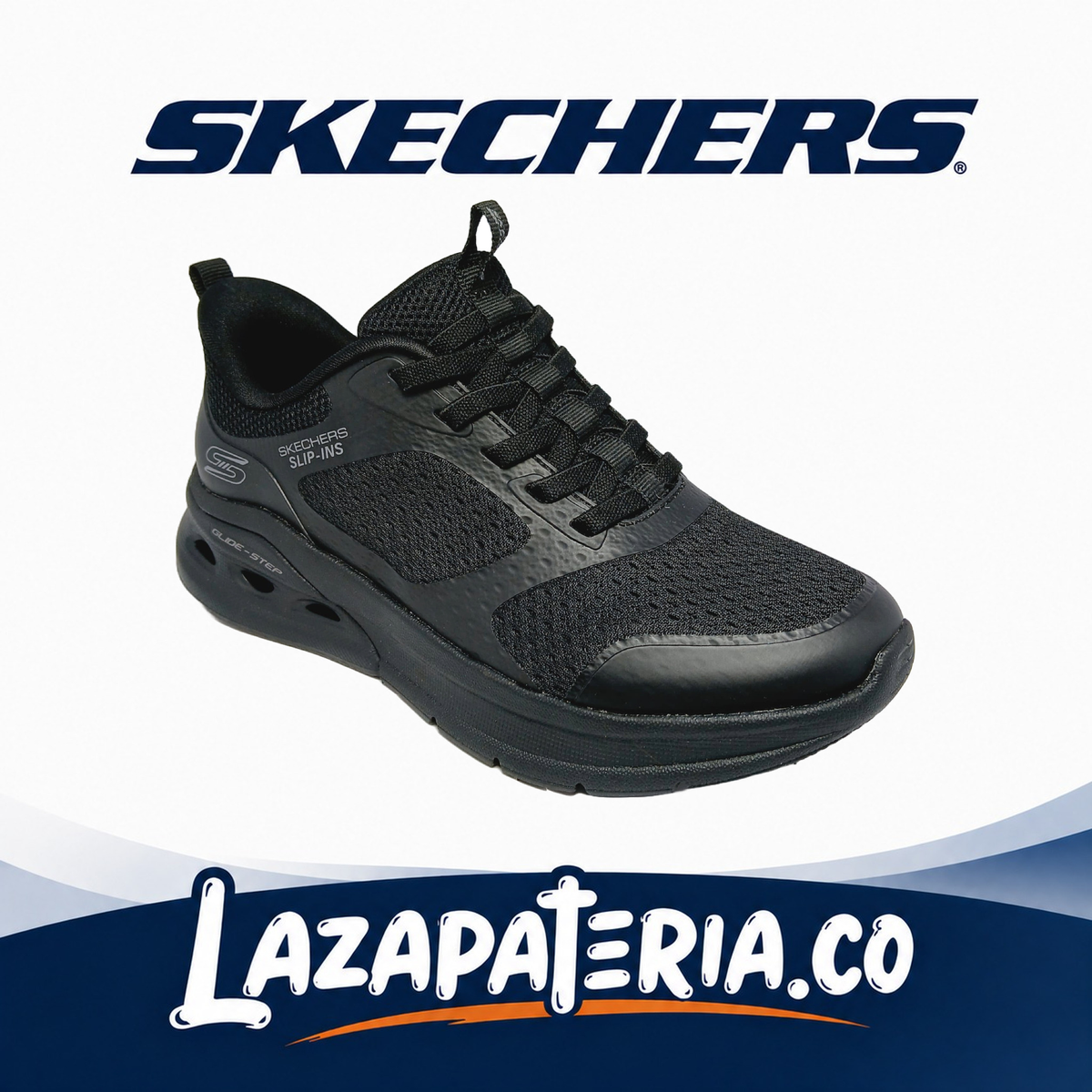 SKECHERS MUJER BOBS SPORT NEGRO C11P7626BBK