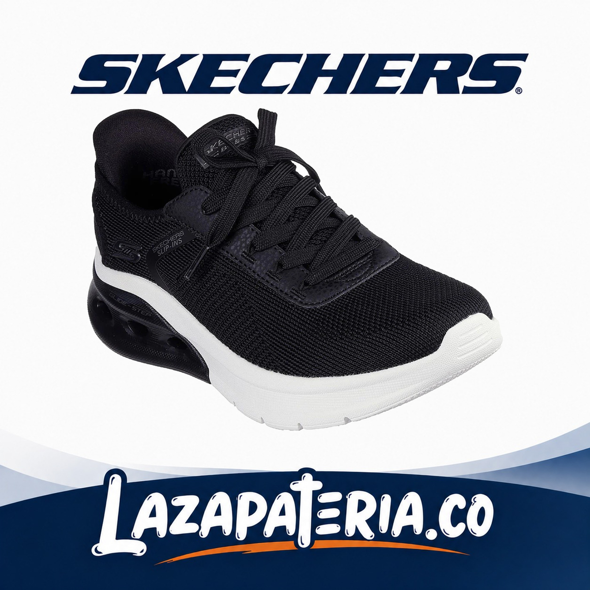 SKECHERS MUJER BOBS SPORT NEGRO C11P7638BLK