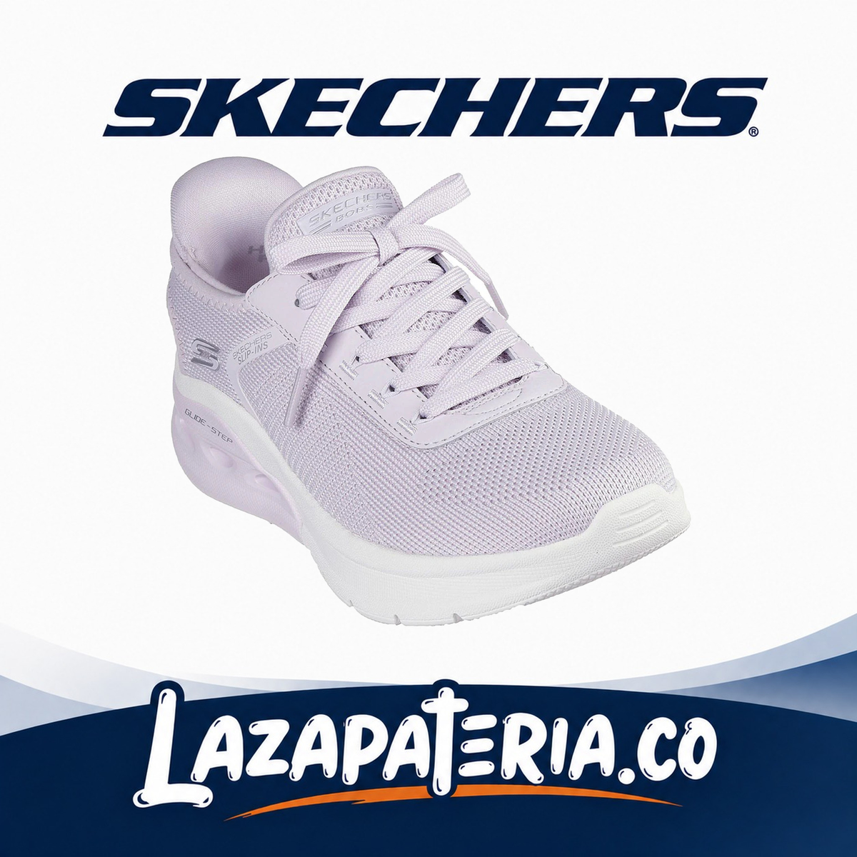 SKECHERS MUJER BOBS SPORT LILA C11P7638LIL