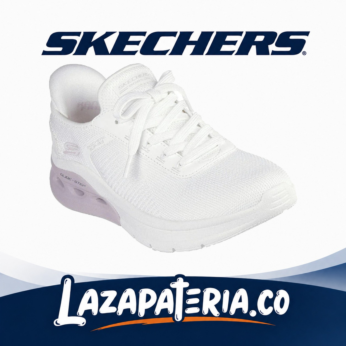 SKECHERS MUJER BOBS SPORT BLANCO C11P7638OFWT
