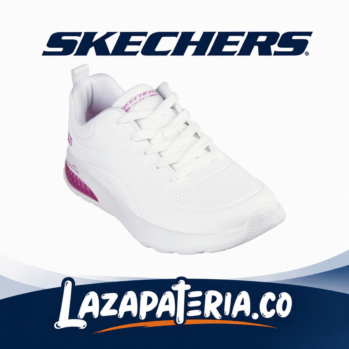 SKECHERS MUJER BOBS SPORT BLANCO C11P7646W