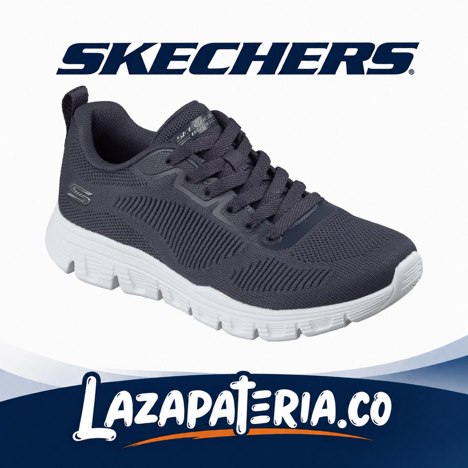 SKECHERS MUJER BOBS SPORT AZUL NAVY C11P7700DKNV