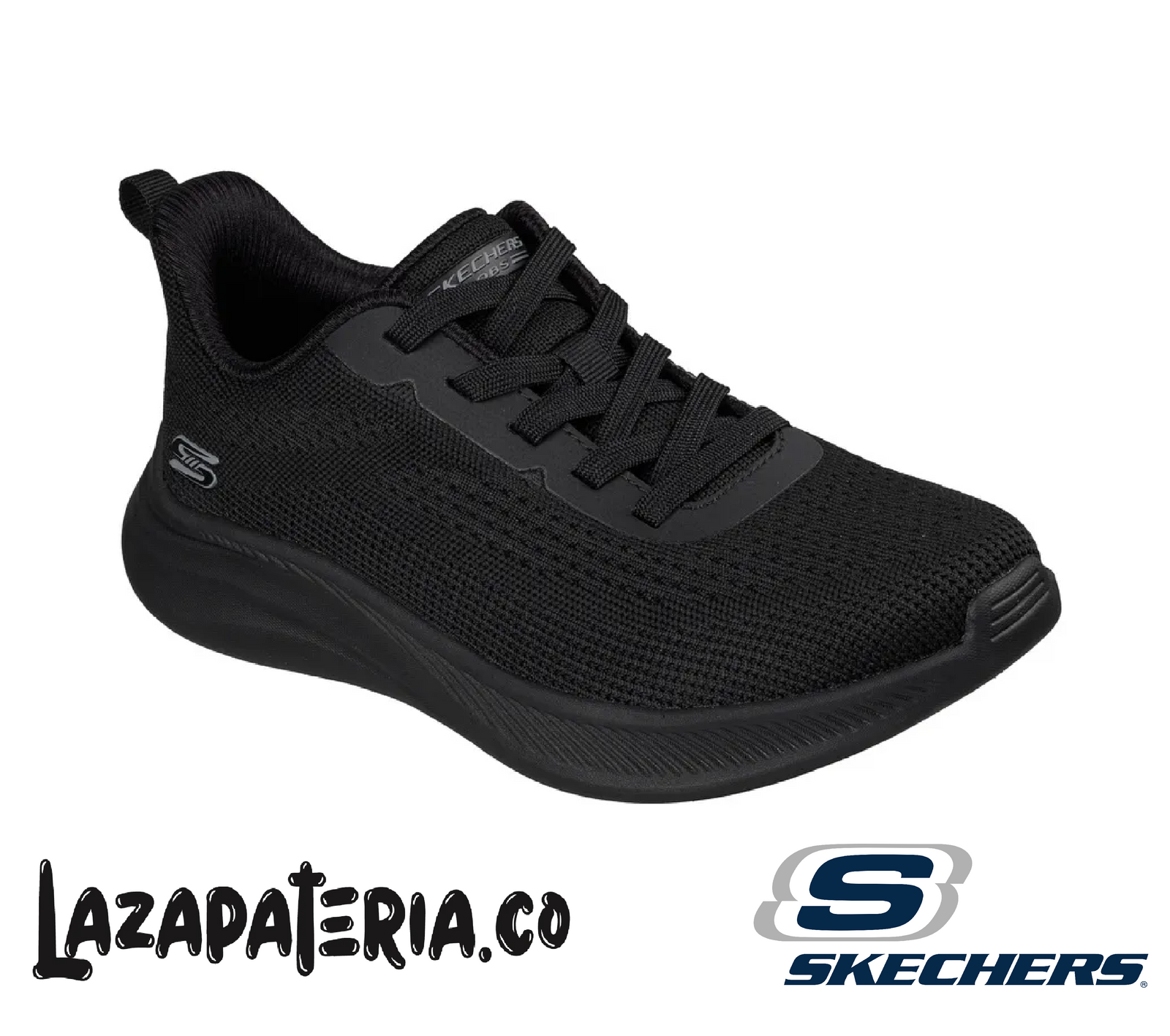 SKECHERS MUJER BOBS MODA FLEX NEGRO C11P7733BBK