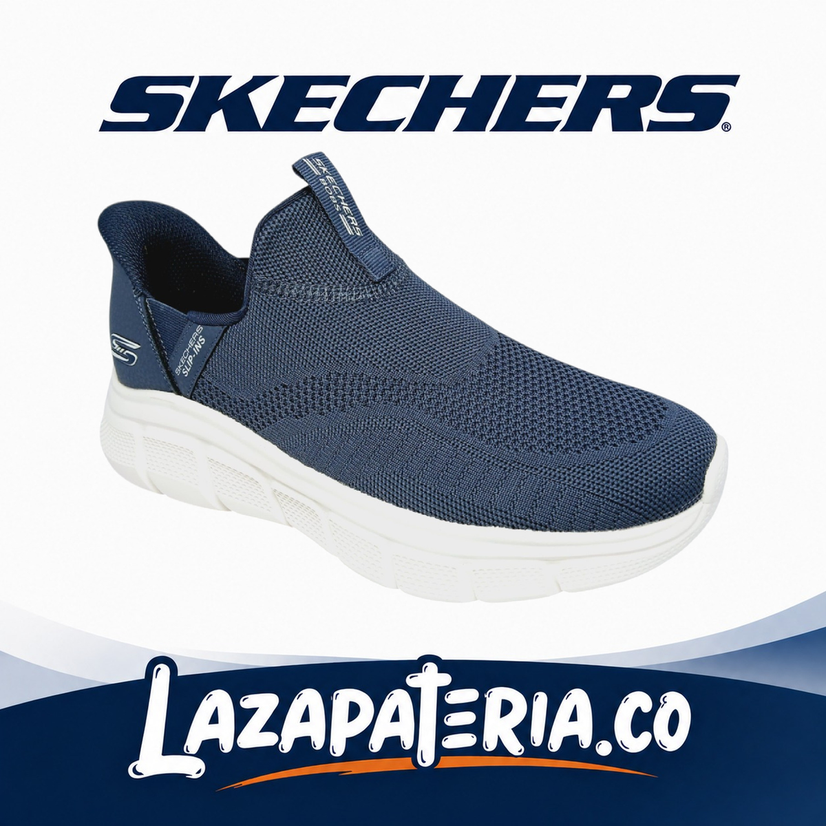 SKECHERS HOMBRE BOBS AZUL NAVY C11P8315NVY