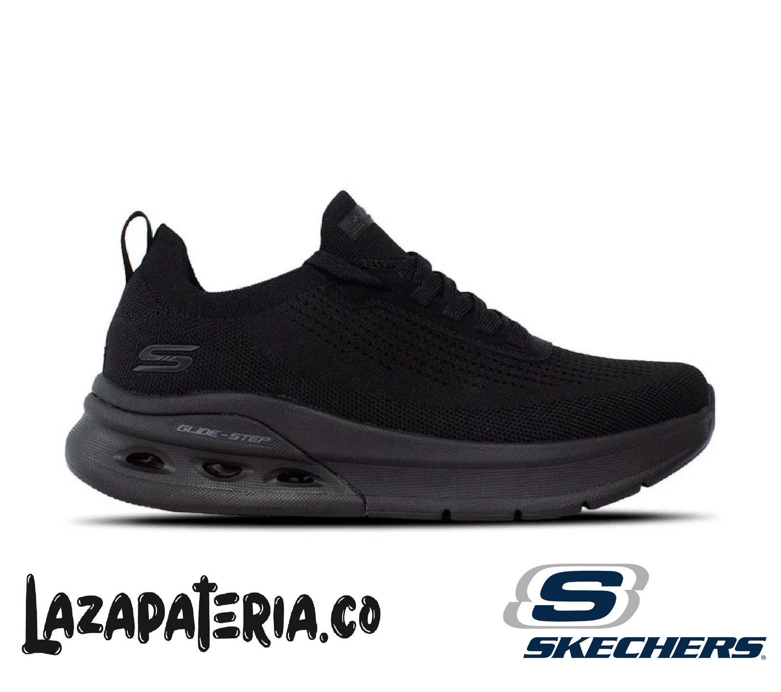 SKECHERS HOMBRE BOBS ARC WAVES 2.0 NEGRO C11P8344BBK