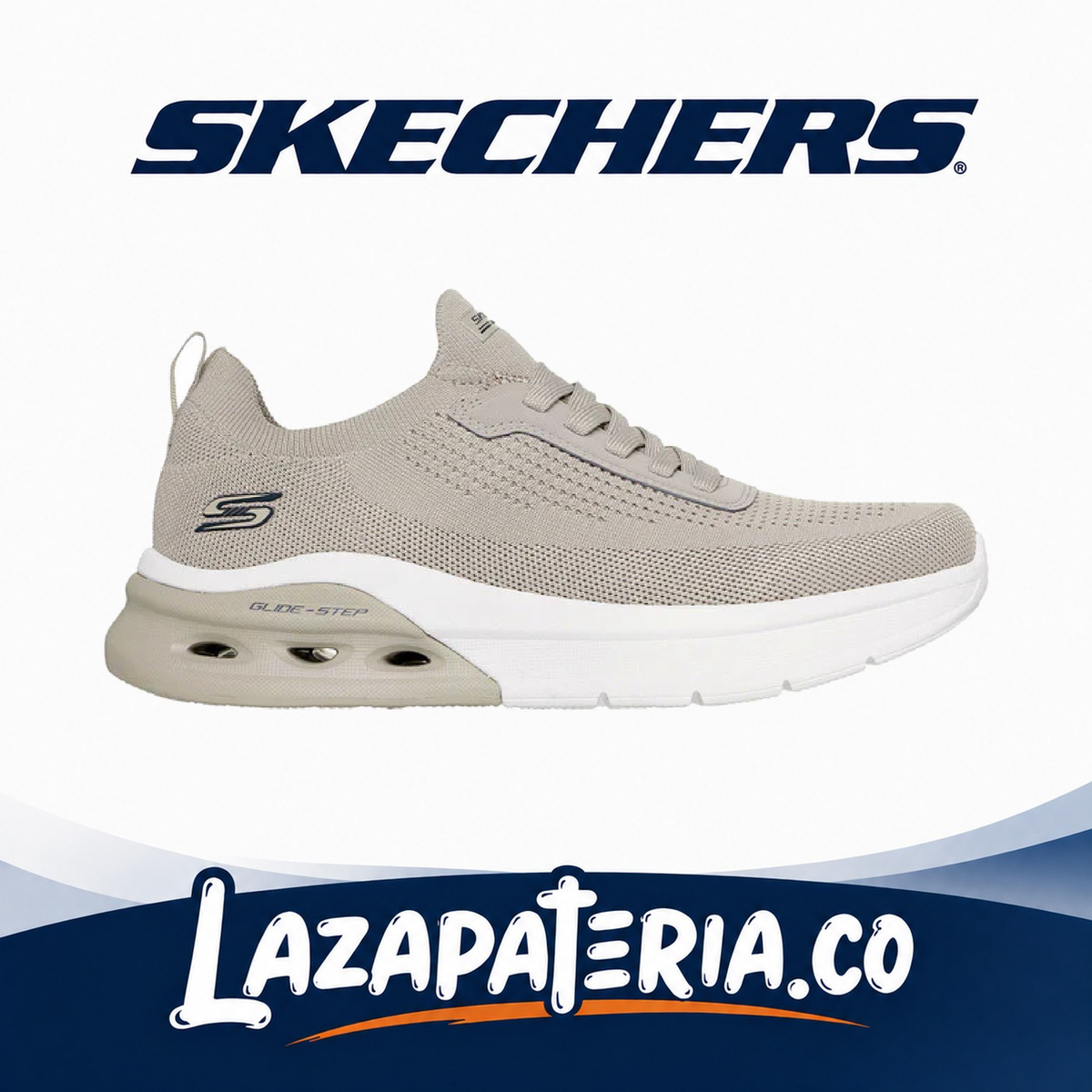 SKECHERS HOMBRE BOBS SPORT BEIGE C11P8344TPE