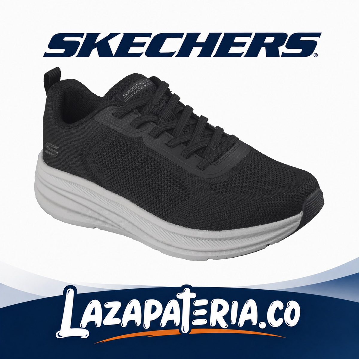 SKECHERS HOMBRE BOBS SPORT NEGRO C11P8430BLK