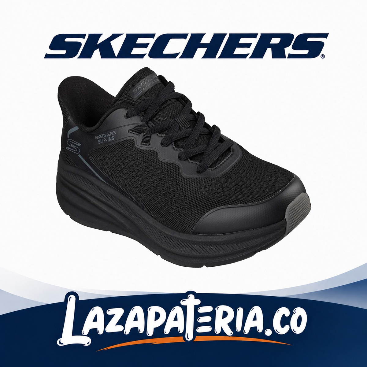SKECHERS HOMBRE SLIP-INS NEGRO C11P8431BBK