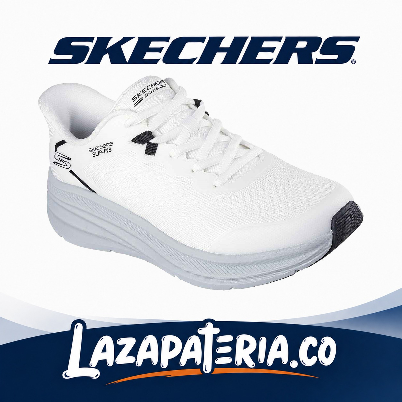 SKECHERS HOMBRE SLIP-INS BLANCO C11P8431WGY
