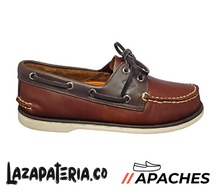 Cargar imagen en el visor de la galería, APACHES HOMBRE CP118 MARRÓN ROJIZO COGNAC X SUELA BICOLOR
