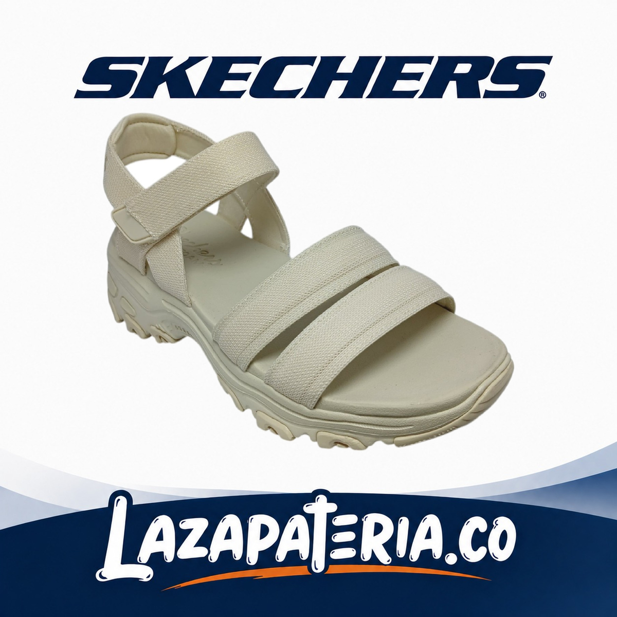 SKECHERS MUJER D'LITES BEIGE C11P9854NAT