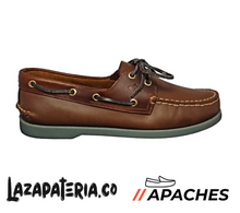 Cargar imagen en el visor de la galería, APACHES HOMBRE CP122 CAFÉ X AMARETO SUELA GOMA NATURAL
