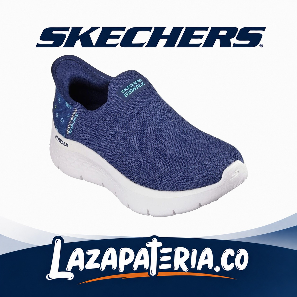 SKECHERS MUJER SLIP-INS AZUL NAVY C12P4822NVTQ