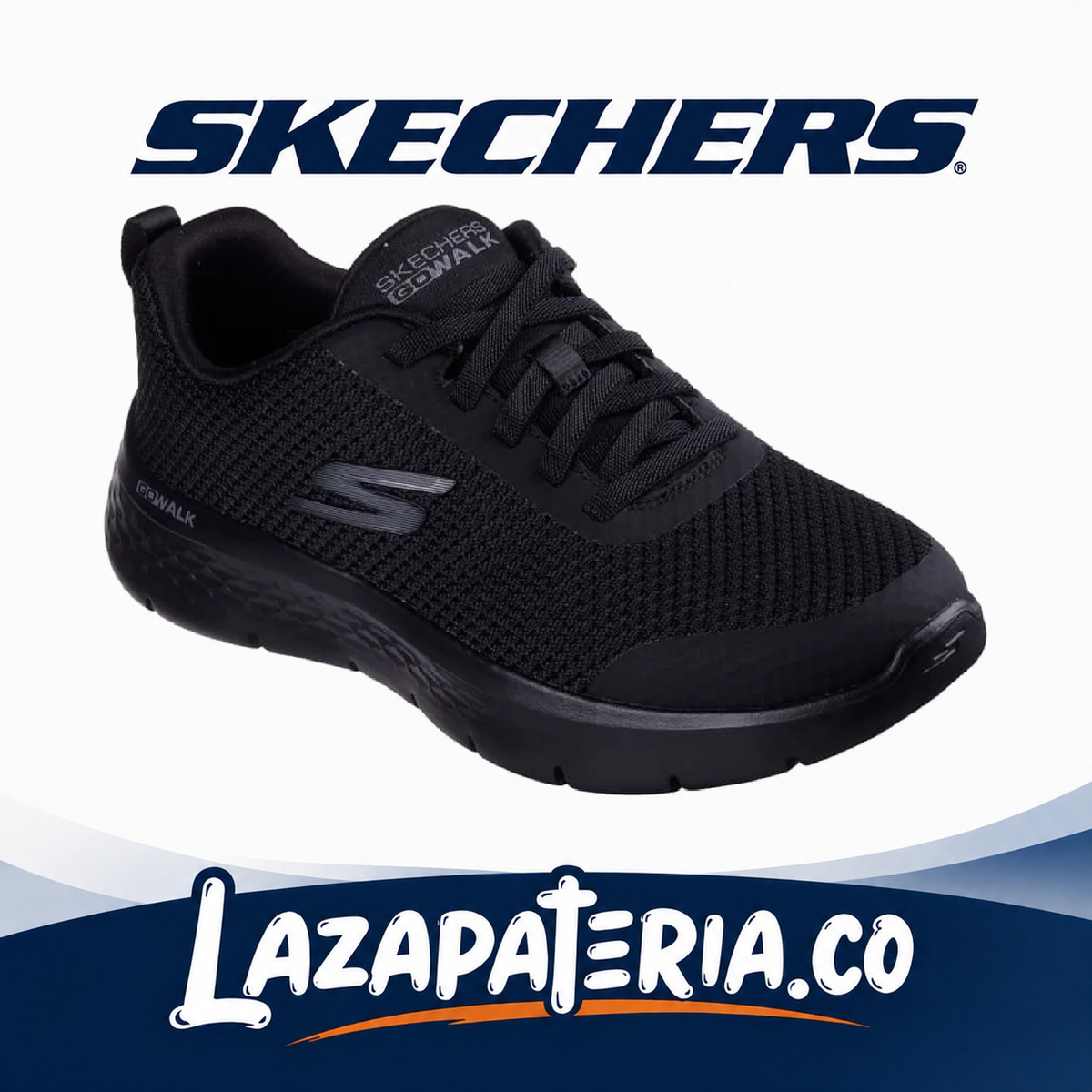SKECHERS MUJER GO WALK NEGRO C12P5515BBK