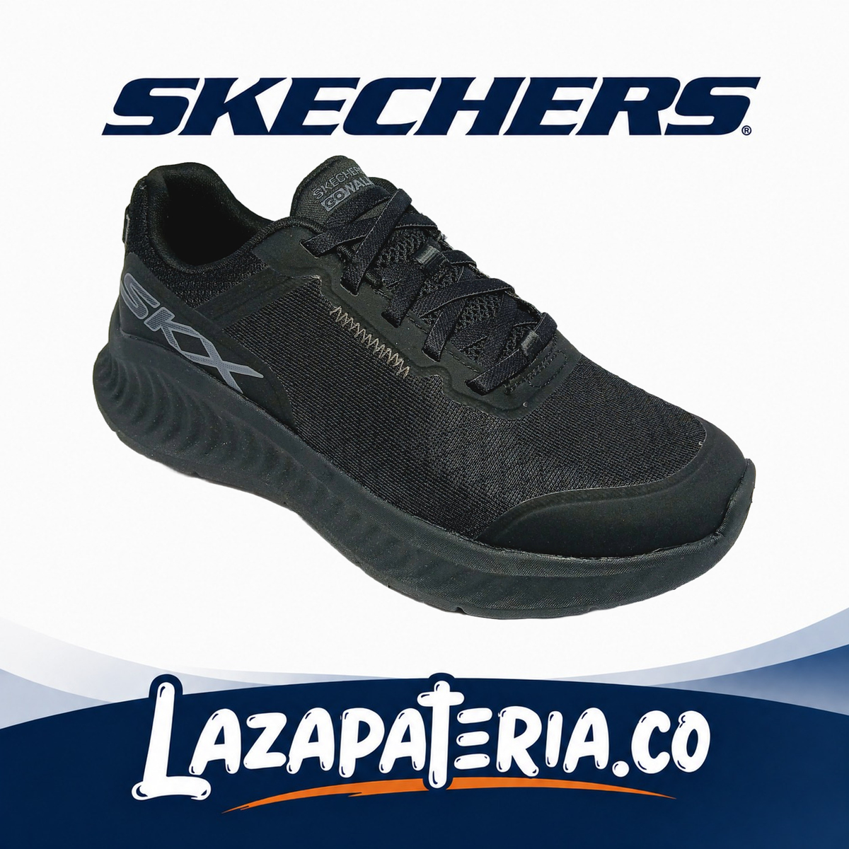 SKECHERS MUJER GO WALK NEGRO C12P5640BBK