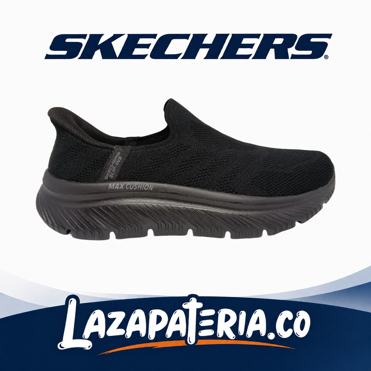 SKECHERS MUJER GO WALK MAX CUSHIONING NEGRO C12P5880BBK