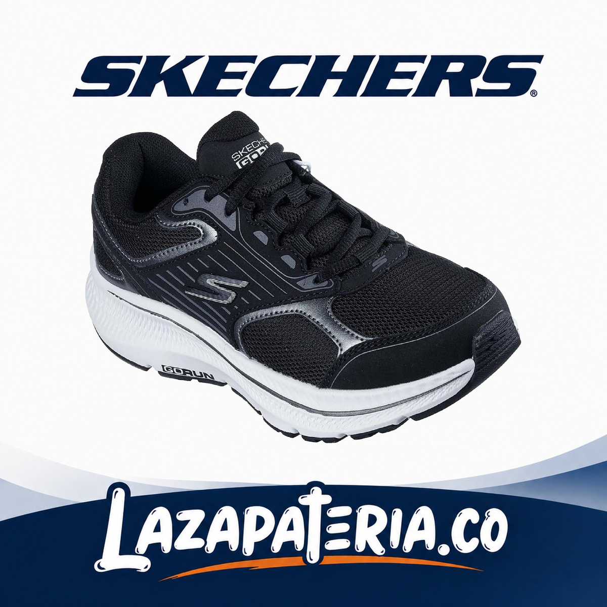 SKECHERS MUJER GORUN NEGRO C12P8606BKW