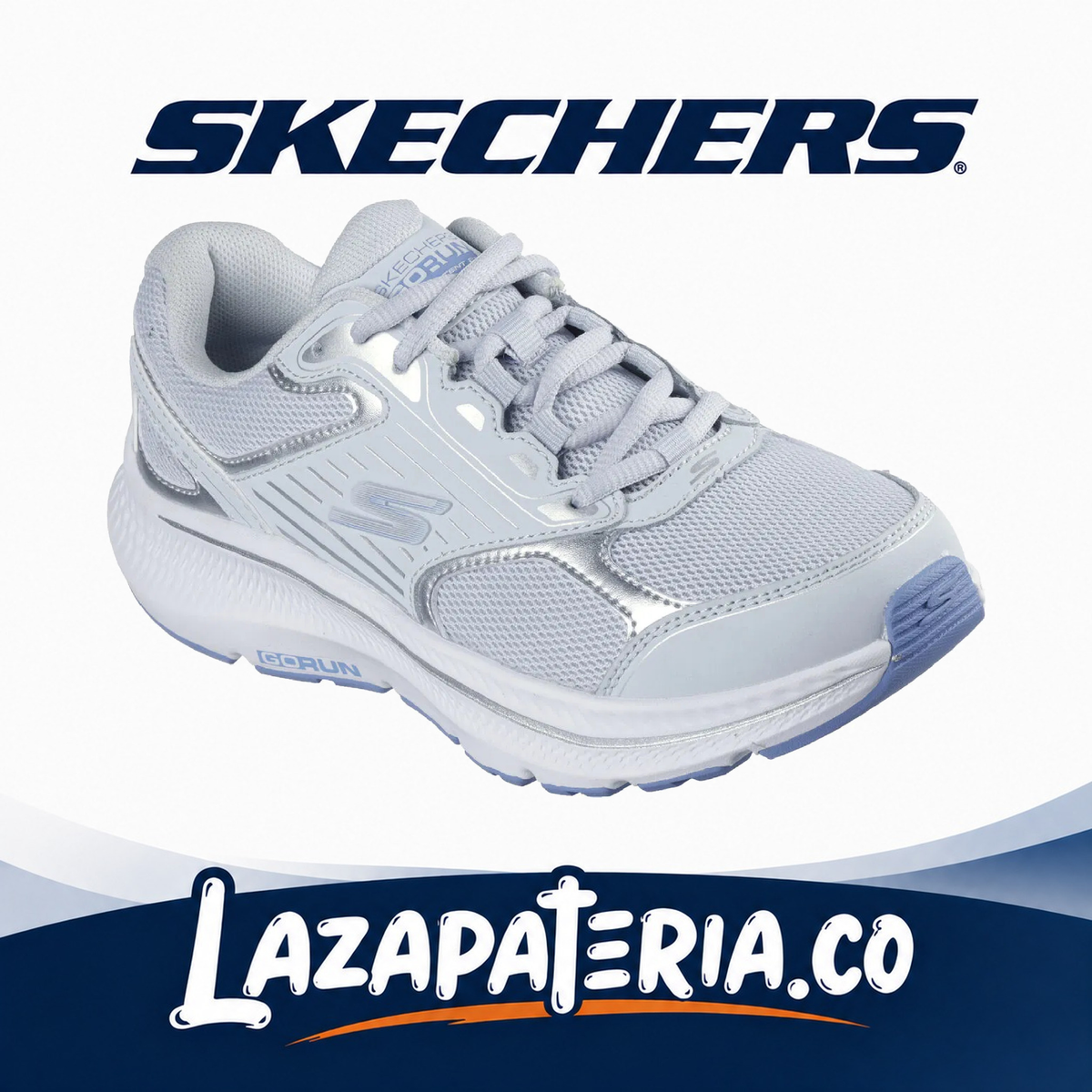 SKECHERS MUJER GORUN CELESTE C12P8606LTBL