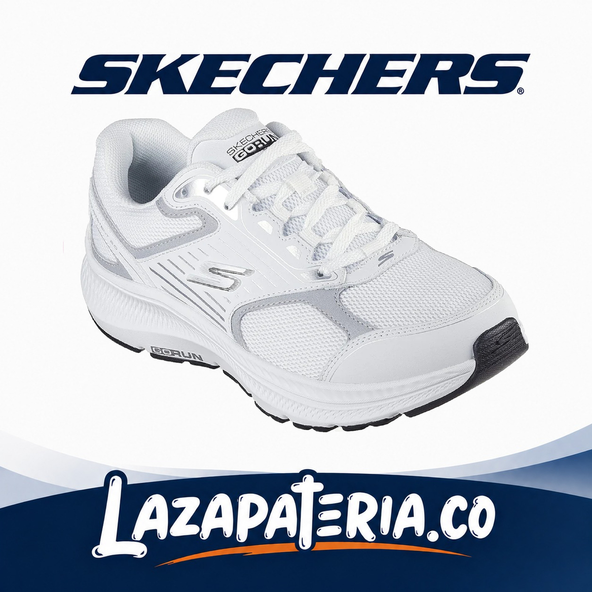 SKECHERS MUJER GORUN BLANCO C12P8606WSL