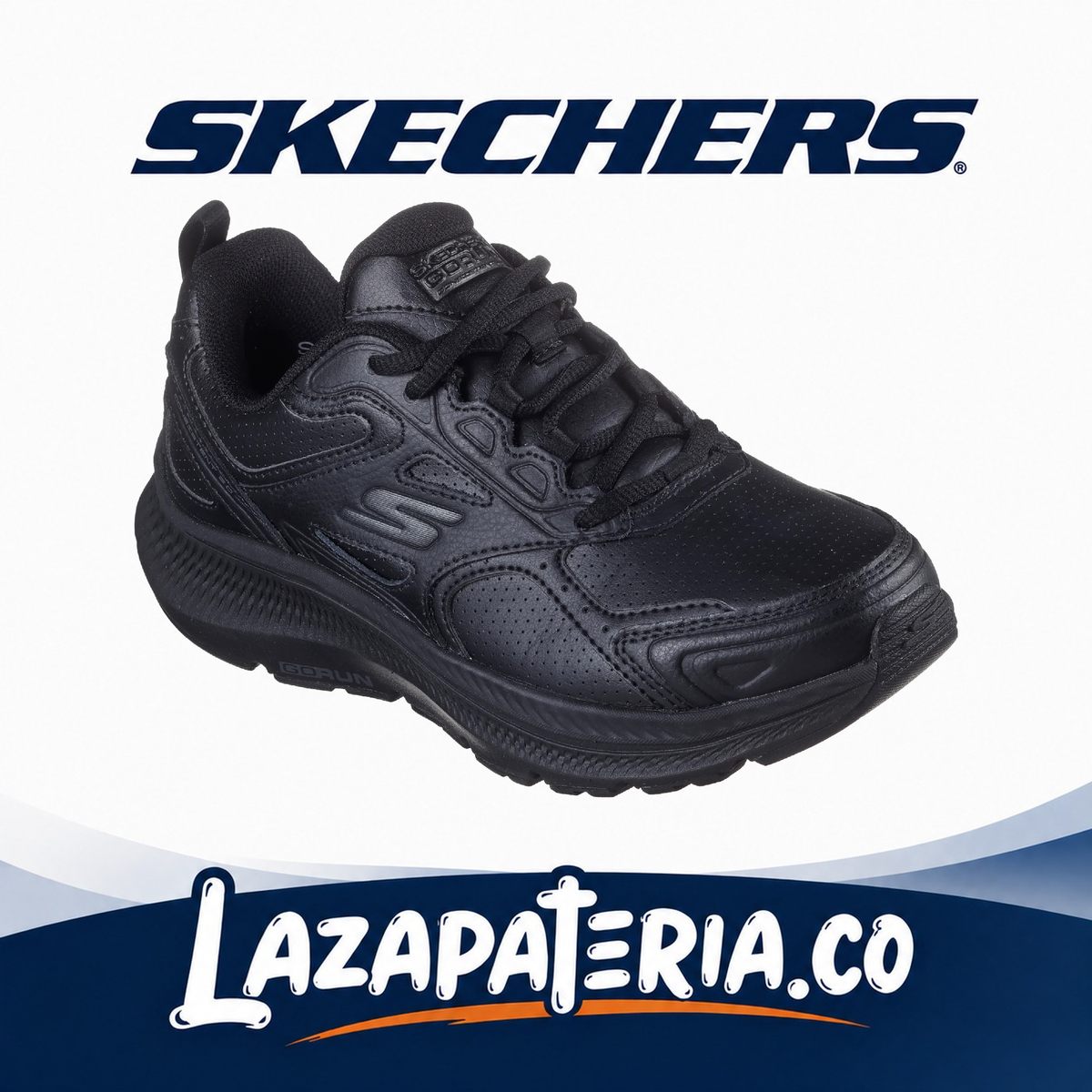 SKECHERS MUJER GORUN NEGRO C12P8613BBK
