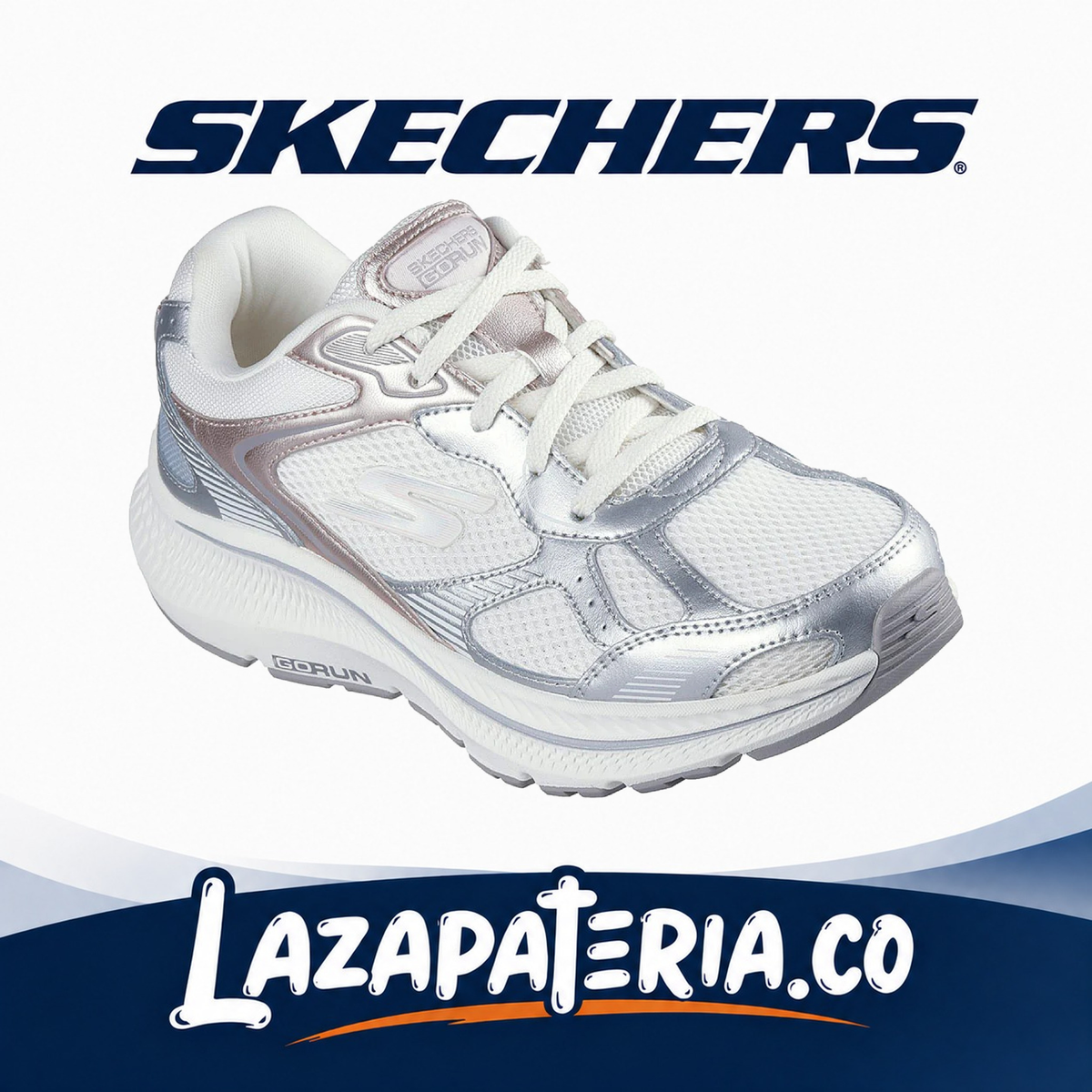 SKECHERS MUJER GORUN BLANCO C12P8633OFWT