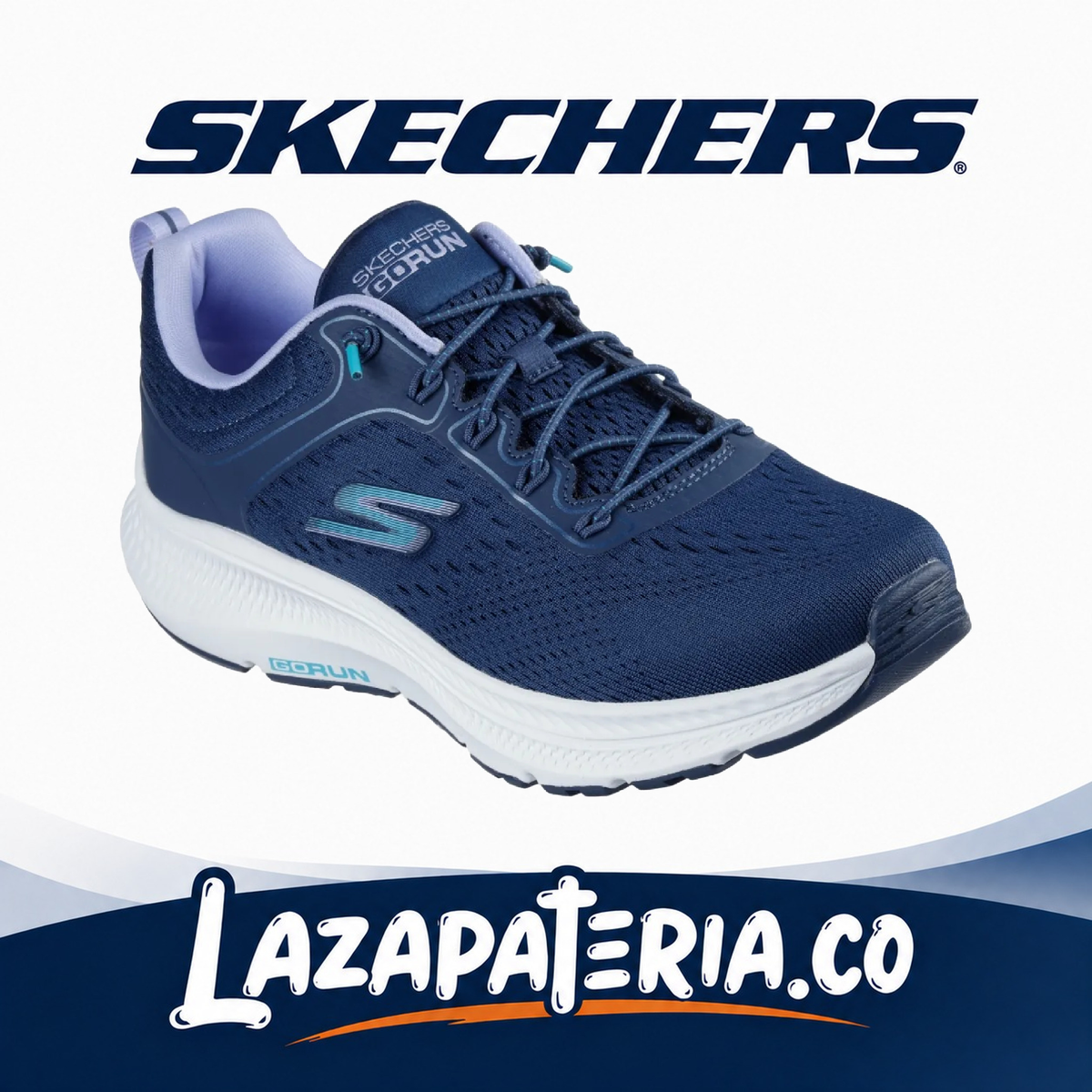 SKECHERS MUJER GORUN AZUL NAVY C12P8638NVLV