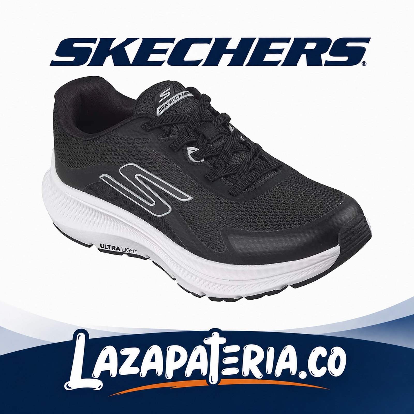SKECHERS MUJER GORUN NEGRO C12P8650BKW