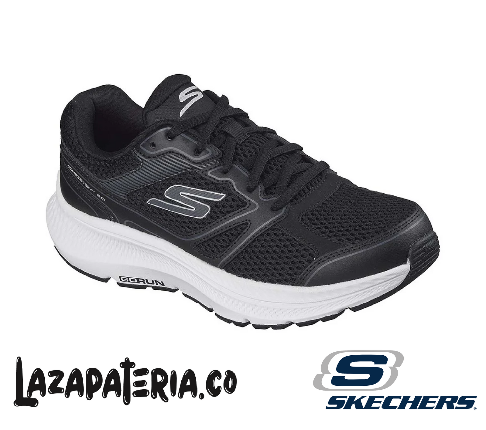 SKECHERS MUJER GORUN CONSISTENT NEGRO C12P8651BKW