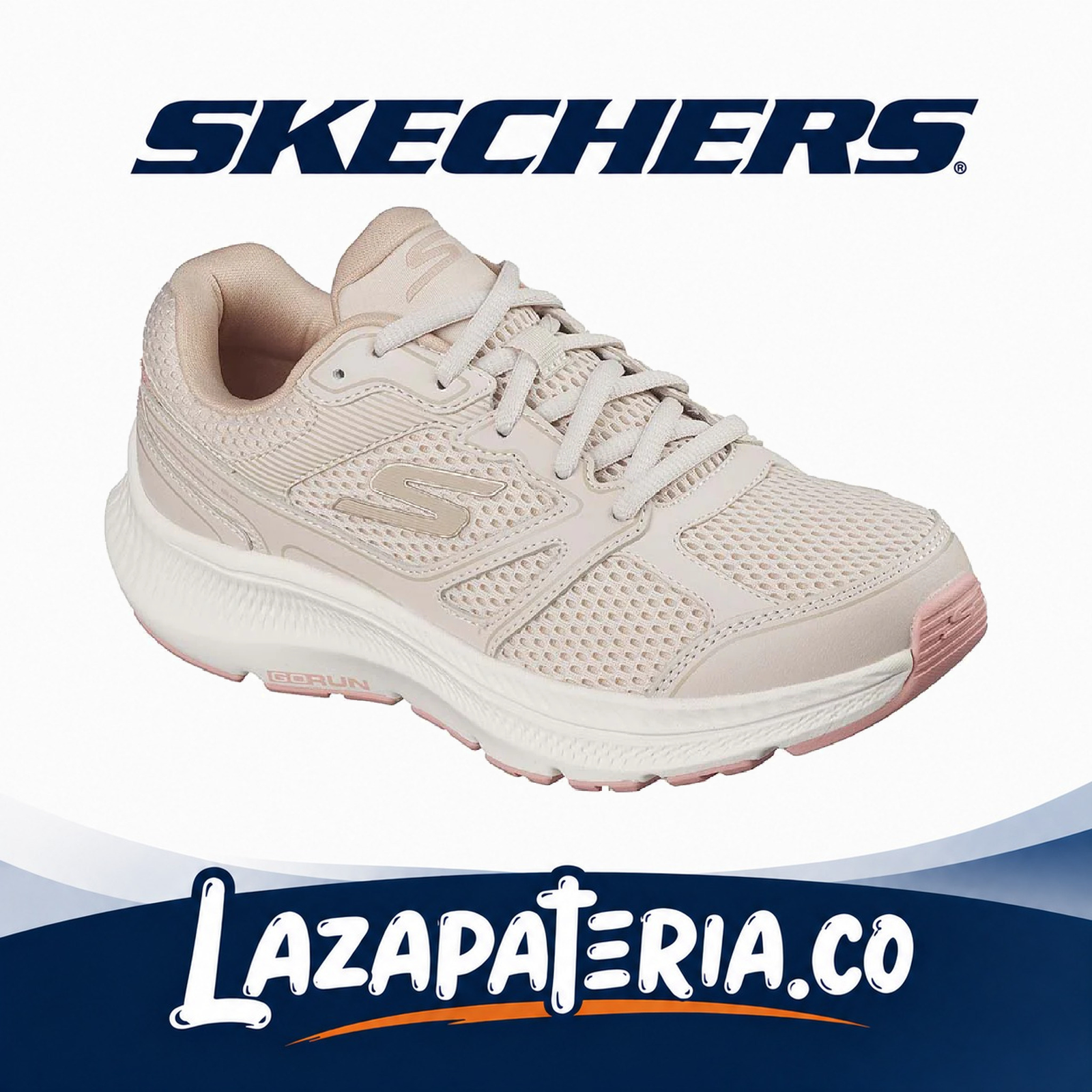 SKECHERS MUJER GORUN BEIGE C12P8651NAT