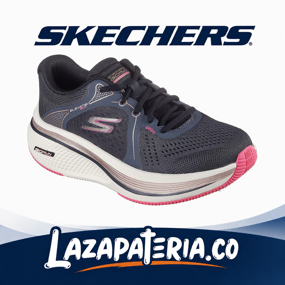 SKECHERS MUJER GORUN NEGRO C12P9005BKPK