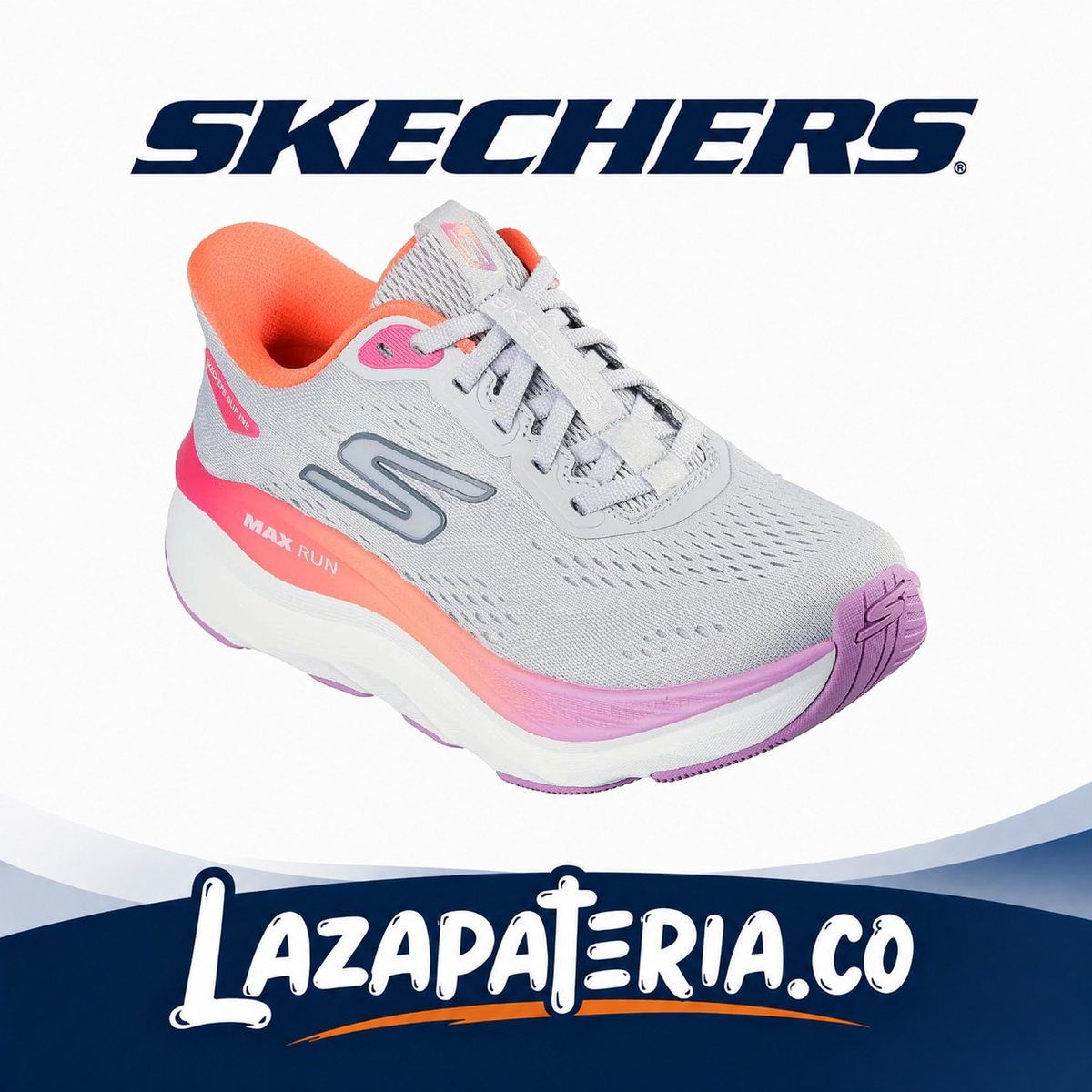 SKECHERS MUJER SLIP-INS MULTICOLOR C12P9200GYMT